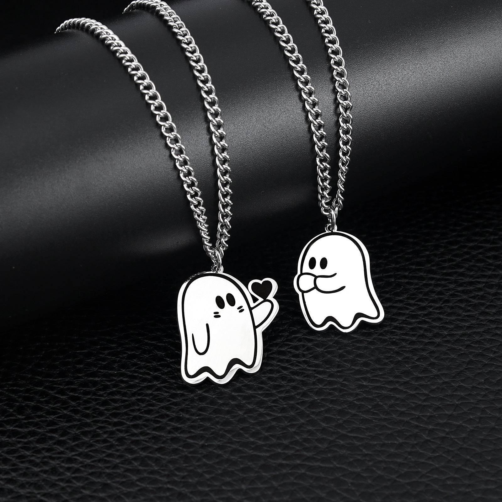 ZA-Zola Halloween Love Ghost Couple Necklace - ZA-Zola