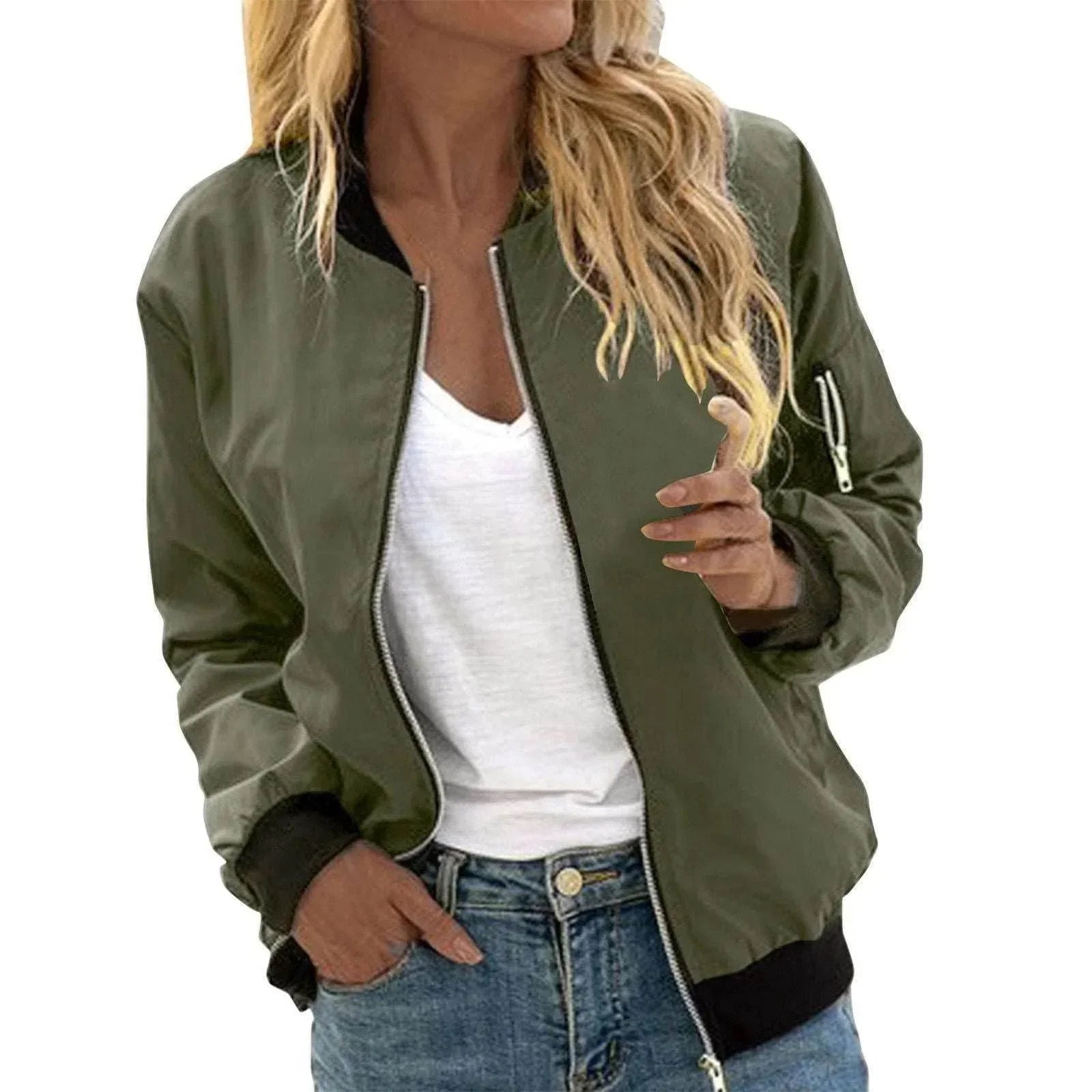 Unisex Street Style Zipper Baseball Jacket - ZA-Zola