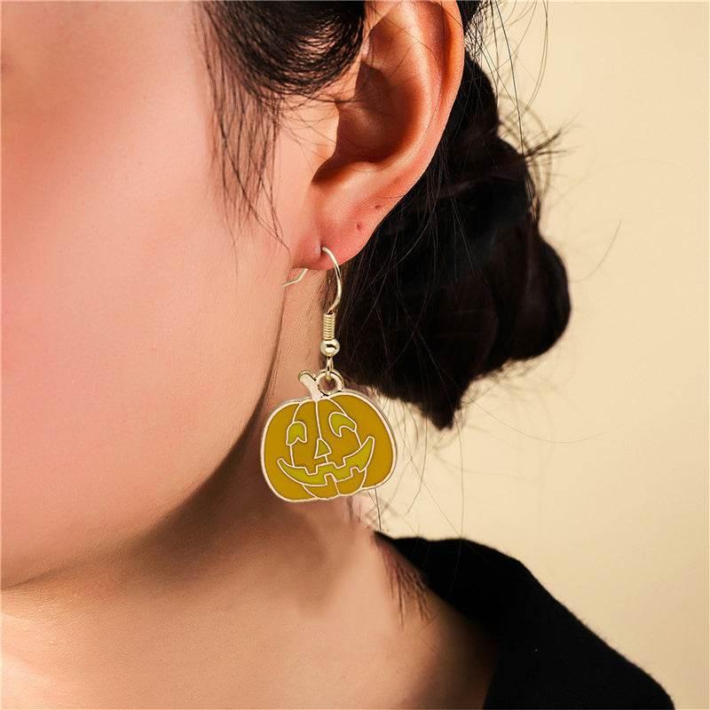 ZA-Zola Halloween Pumpkin Earrings – Cute & Spooky - ZA-Zola