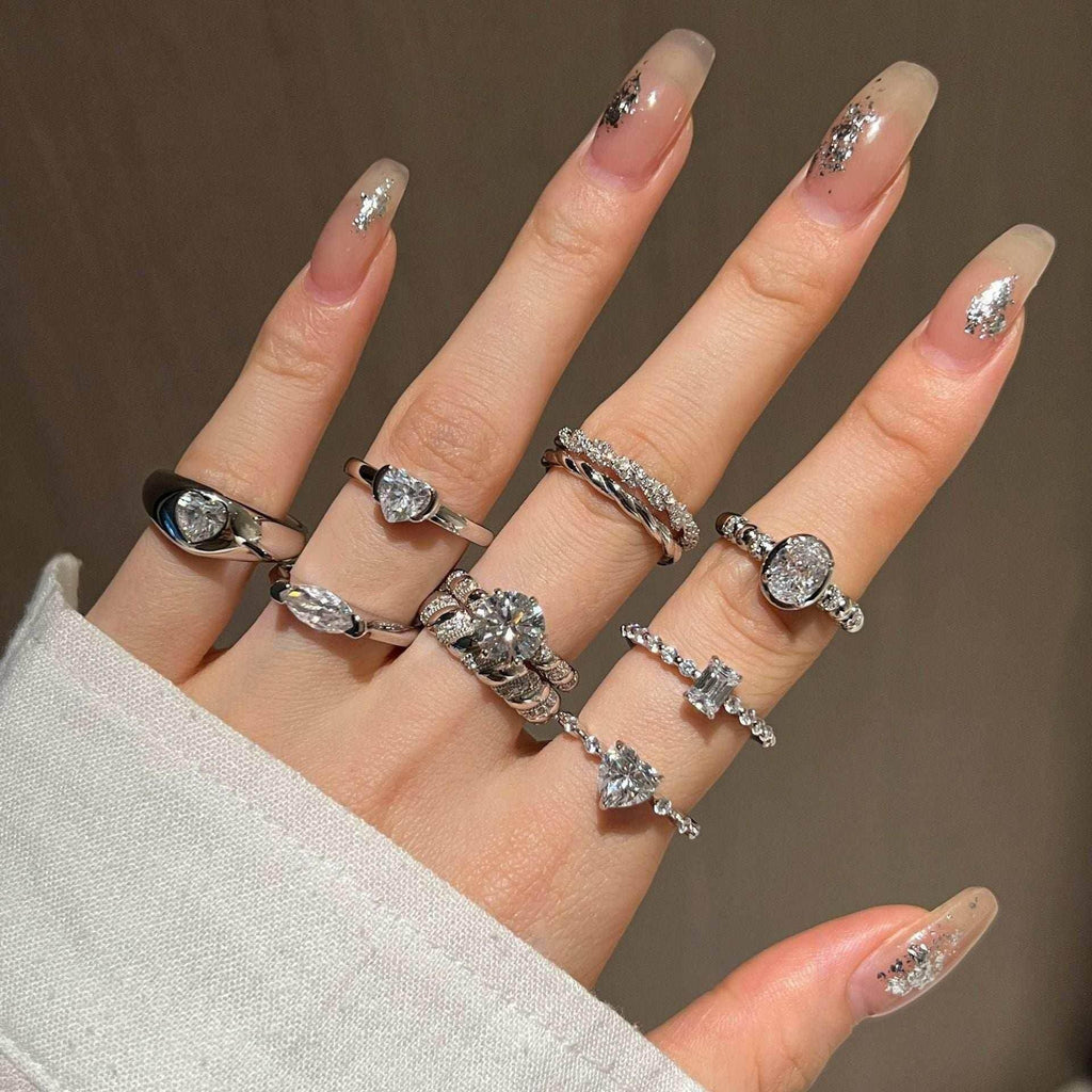 Geometric Heart Wedding Ring for Women - ZA-Zola