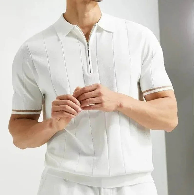 Men’s Polo Shirt – Summer Zipper T-Shirt, Shop Now! - ZA-Zola