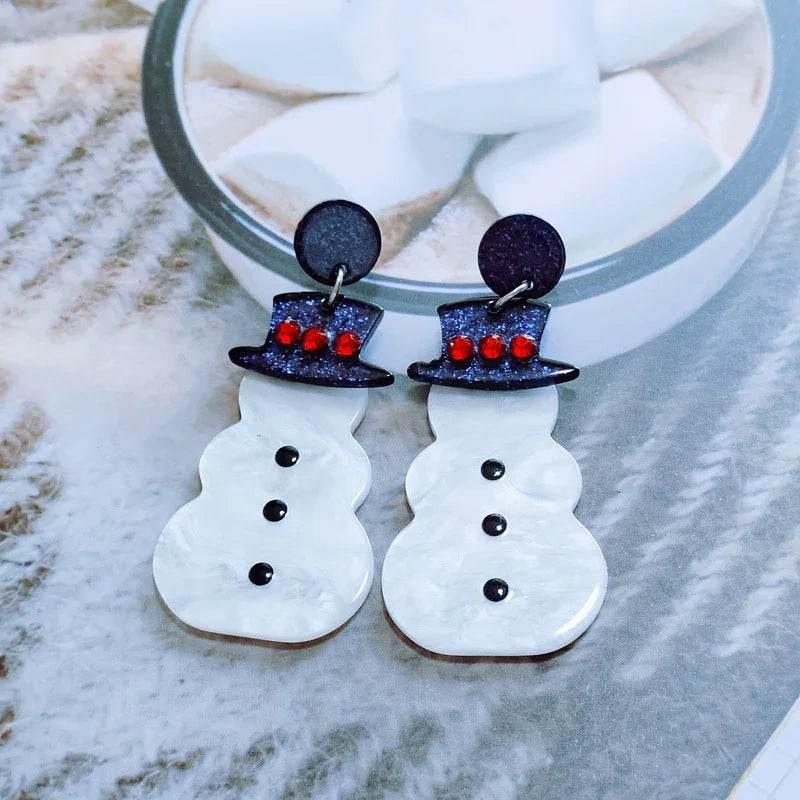 Sweet Rhinestone Christmas Tree Earrings – Festive Holiday Jewelry - ZA-Zola