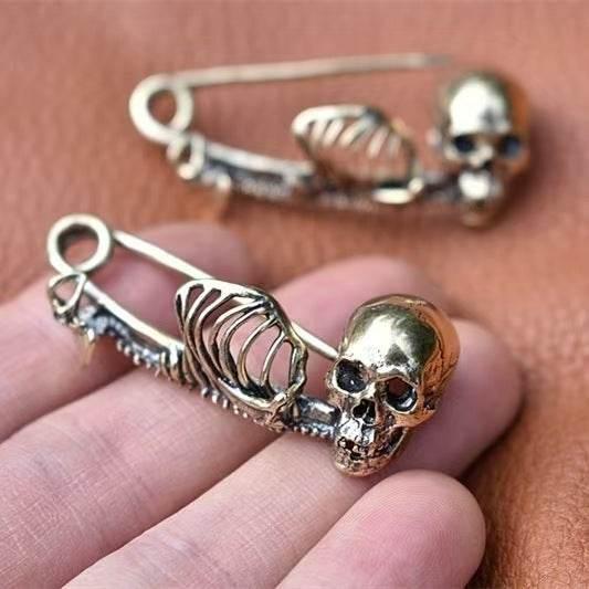 ZA-Zola Vintage Skull Brooch Pin Gothic - ZA-Zola