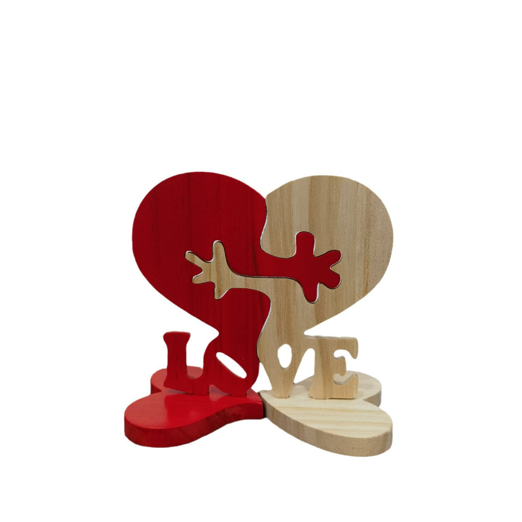 Heart Shaped Wooden Valentine Gift | Pine Love Ornament