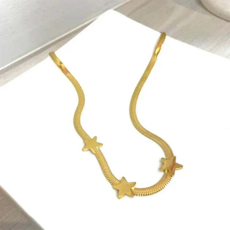 Gothic Star Snake Chain Necklace for Women - ZA-Zola