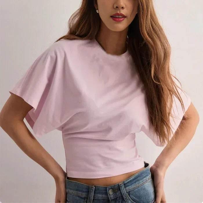 Women’s Batwing Sleeve INS Fashion T-Shirt - ZA-Zola