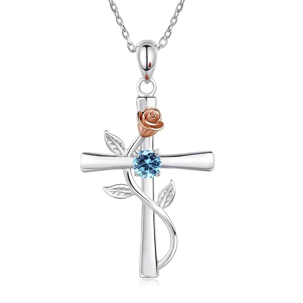 Shop Rose Cross Pendant – Perfect Gift for Love! - ZA-Zola