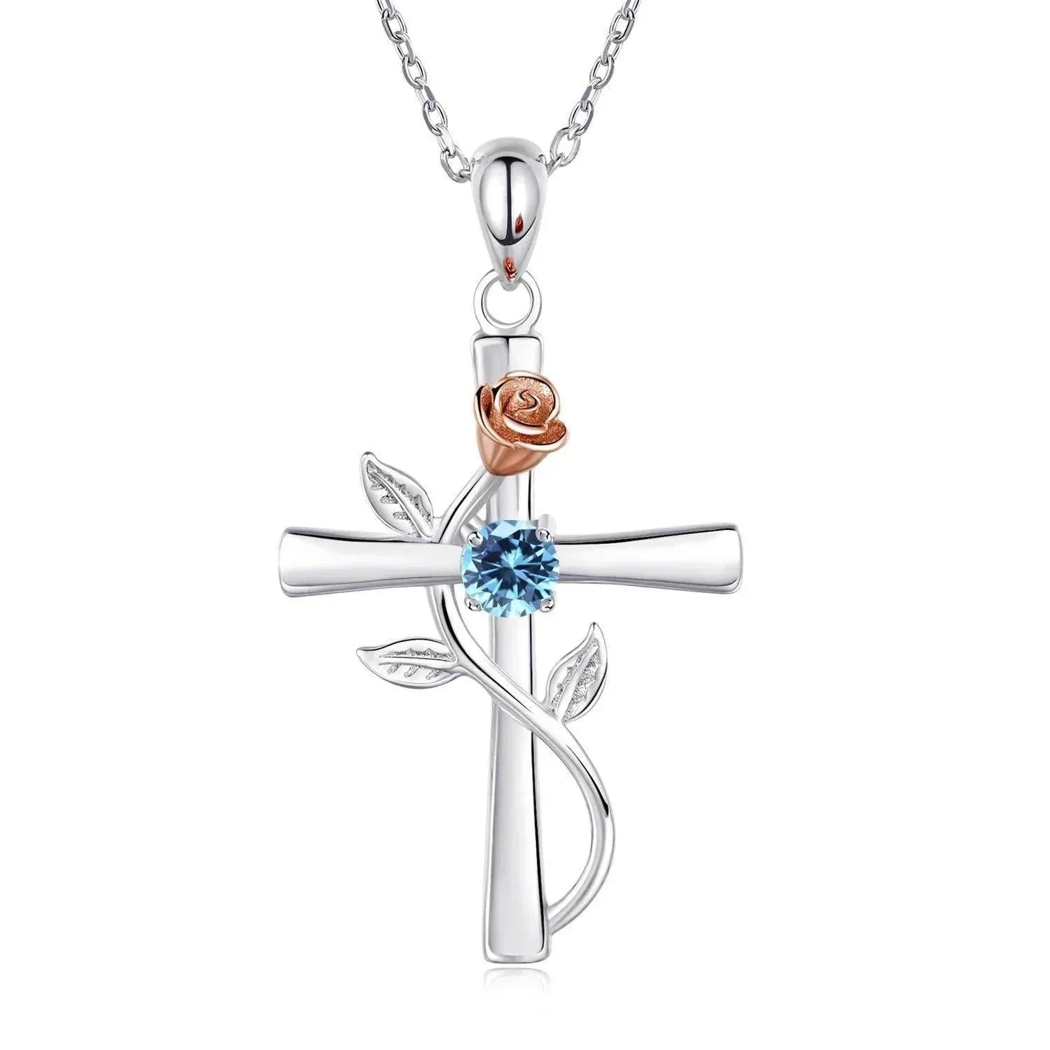 Shop Rose Cross Pendant – Perfect Gift for Love! - ZA-Zola