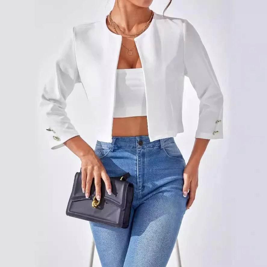 Shop Solid Color Slit Bomber Jacket for Women | Trendy UK Fashion - ZA-Zola