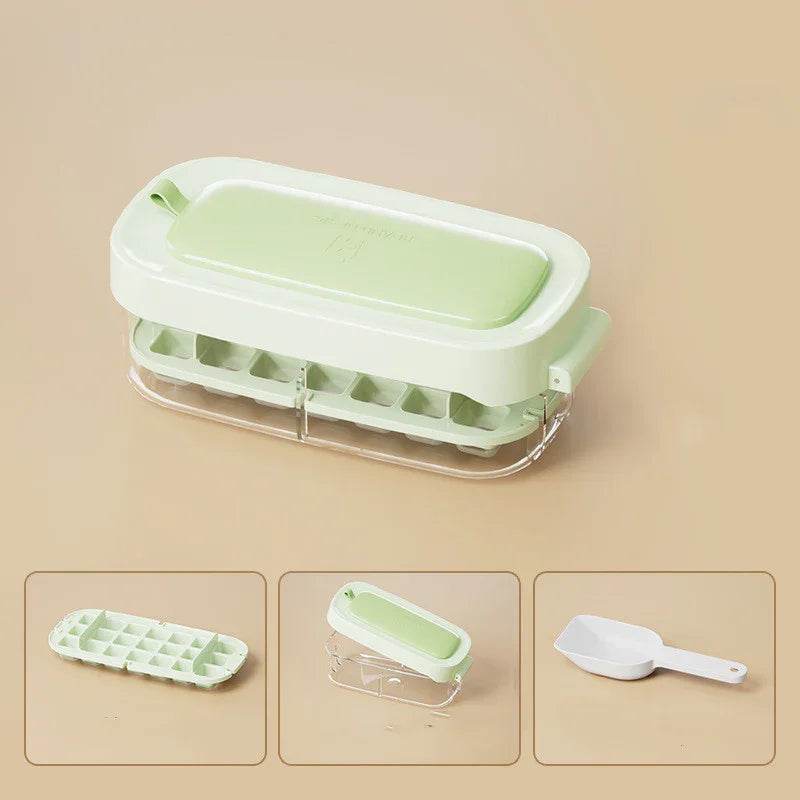 High Capacity Ice Box with Ice Cube Tray & Shovel - ZA-Zola