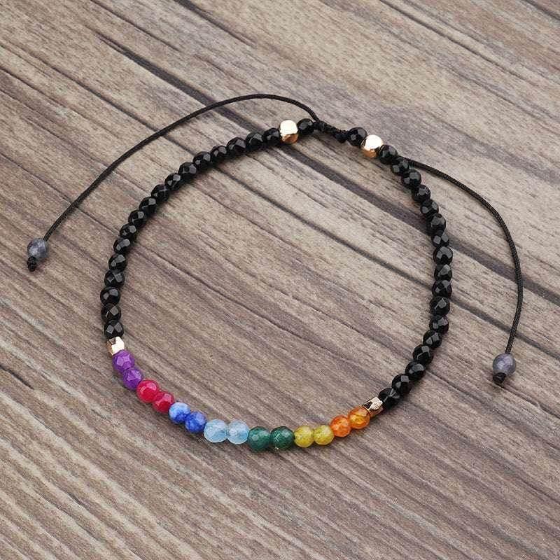 12 Zodiac Chakra Bracelet with Colored Stones - ZA-Zola