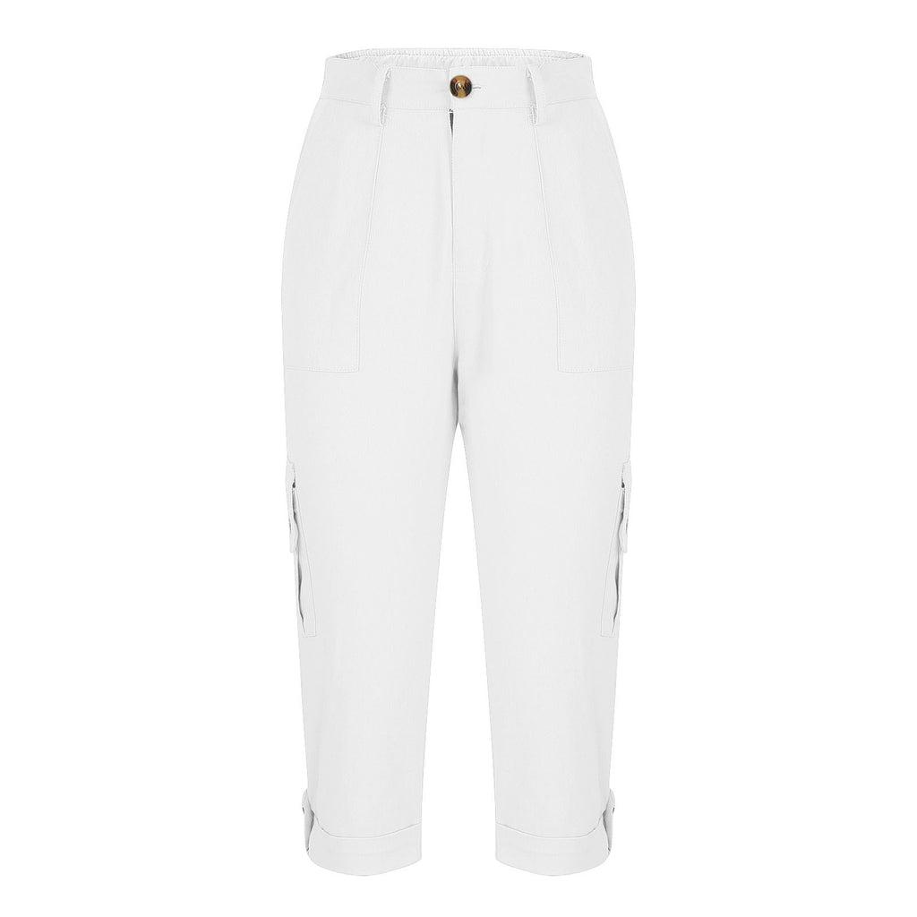 White pants on a white background