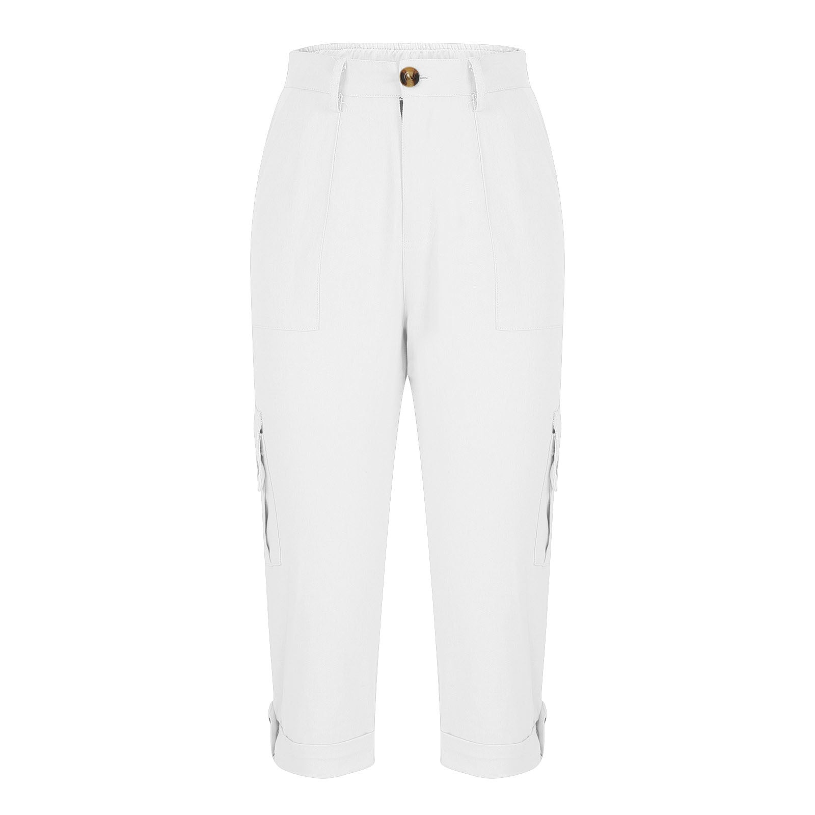 White pants on a white background