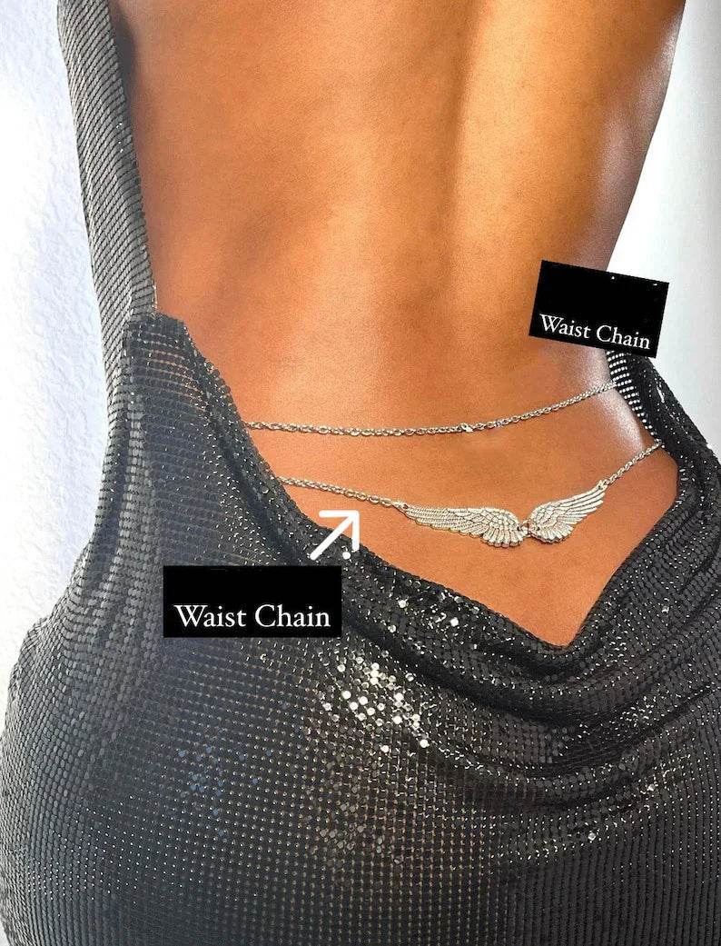 Double Wings Angel Waist Chain – Beach Jewelry for Women - ZA-Zola