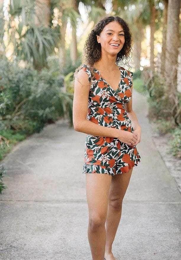 Women's Built-in Bra One-Piece Swimsuit – Quick-Dry & Sculpted Fit (XS–3XL) - ZA-Zola