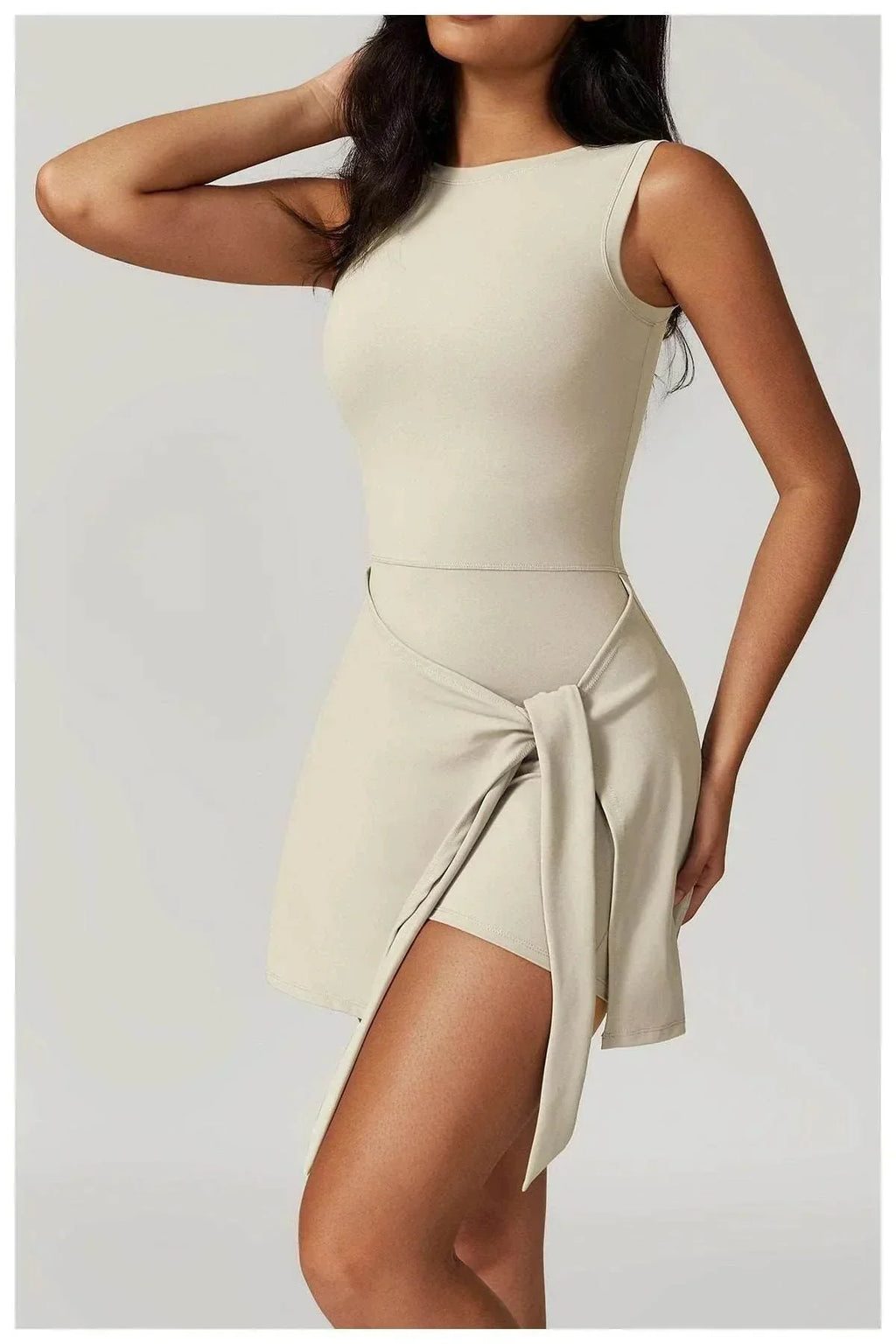 Fake Two-Piece Tight Sports Dress – Women's Fitness Wear - ZA-Zola