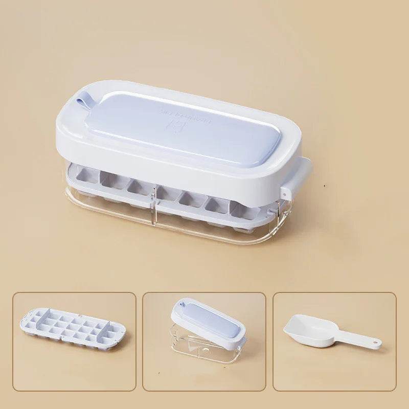 High Capacity Ice Box with Ice Cube Tray & Shovel - ZA-Zola