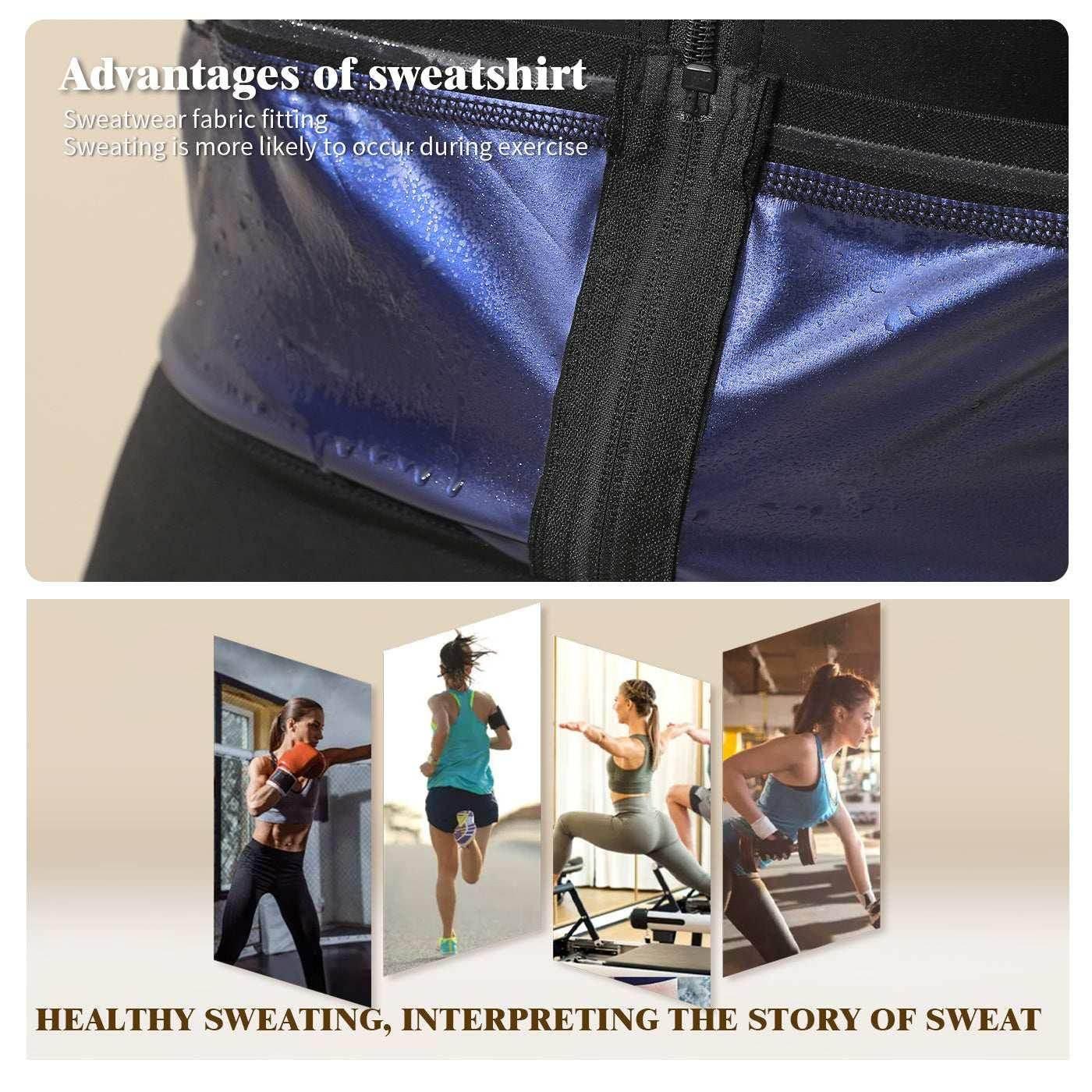 Buy Women's Zip Vest – Stylish Shapewear Sweatshirt! - ZA-Zola