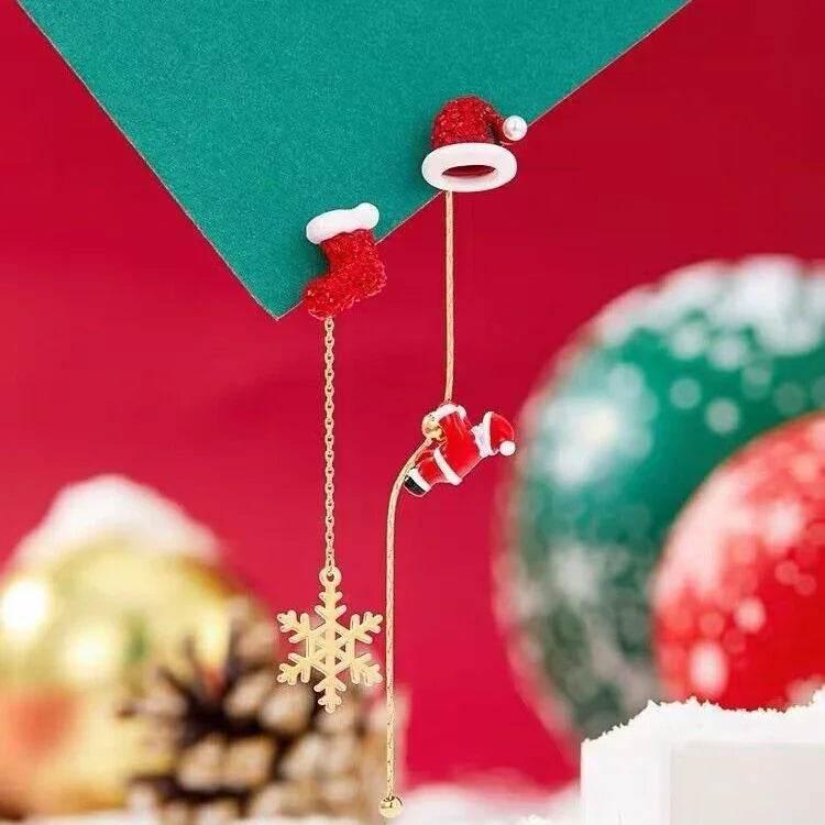 Santa Claus Tassel Earrings - Festive Xmas Jewelry Gift - ZA-Zola