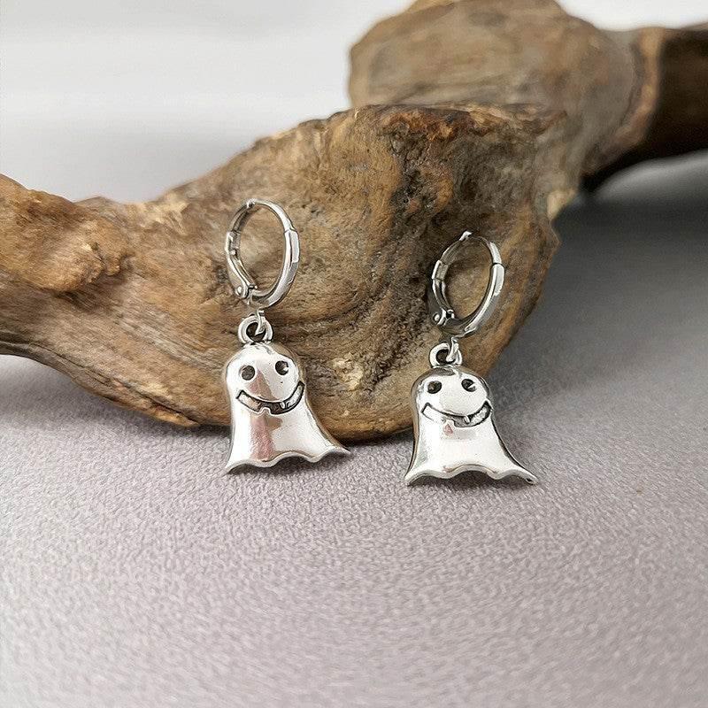 ZA-Zola Halloween Ghost Pumpkin Bat Earrings - ZA-Zola