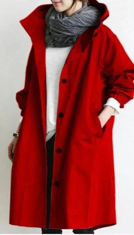 Casual Women's Windbreaker – Mid-Length Long Sleeve Jacket - ZA-Zola