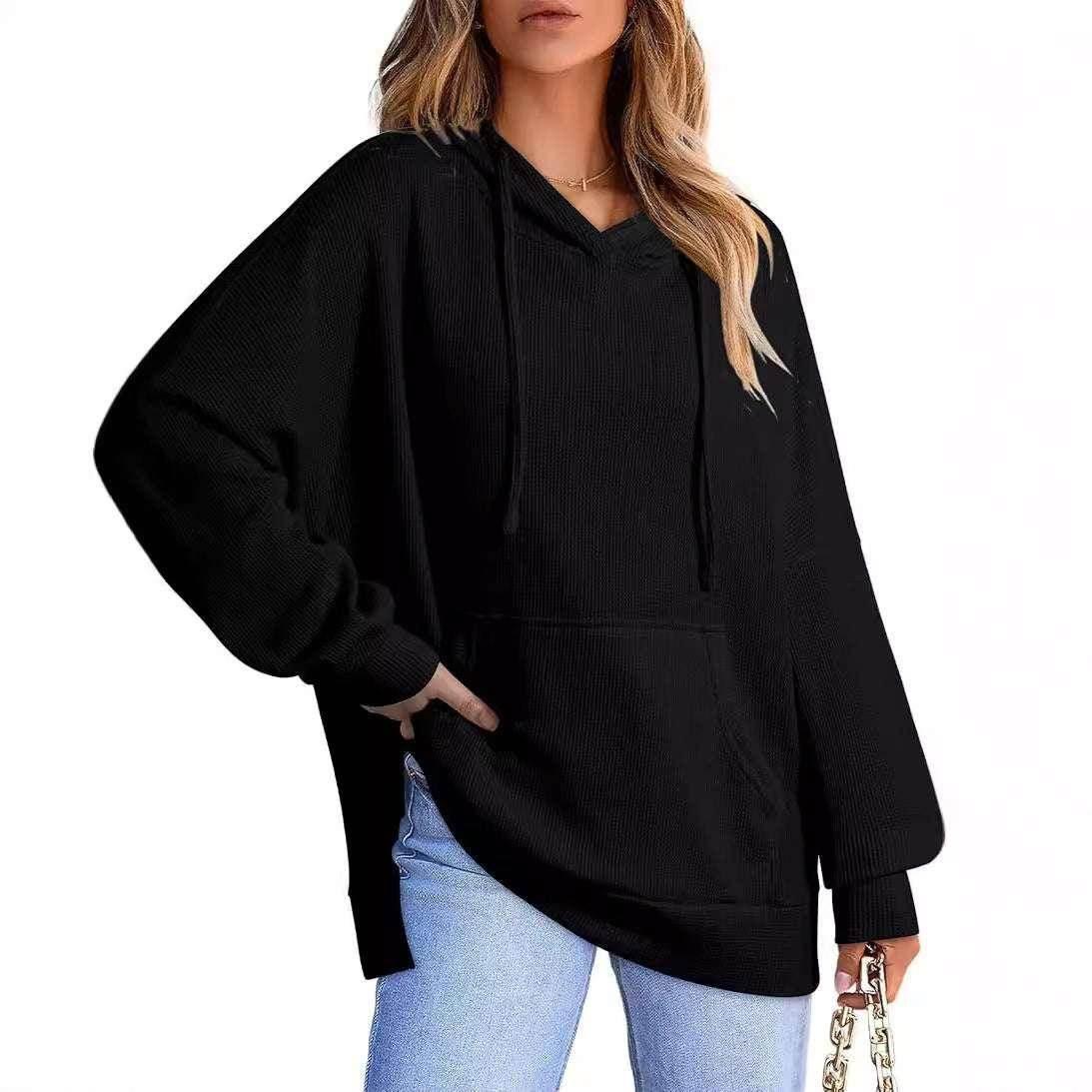 Women's Long Sleeve Pocket Pullover Sweatshirt - ZA-Zola