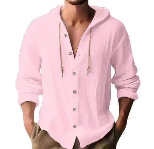 Cotton & Linen Hooded Shirt for Men – Shop Now - ZA-Zola