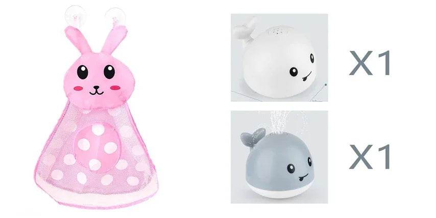Electric Whale Bath Toy with Light & Water Spray - ZA-Zola