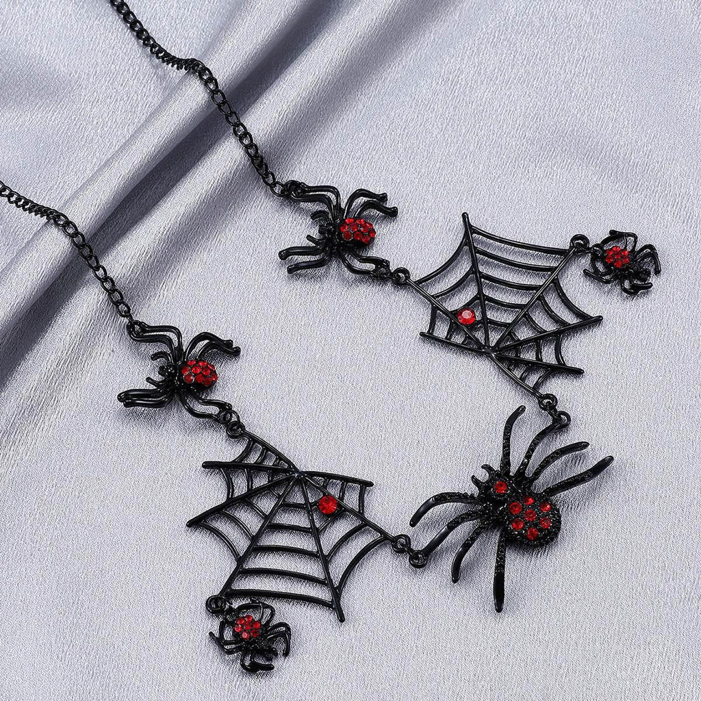 ZA-Zola Halloween Spider Web Necklace Jewelry - ZA-Zola