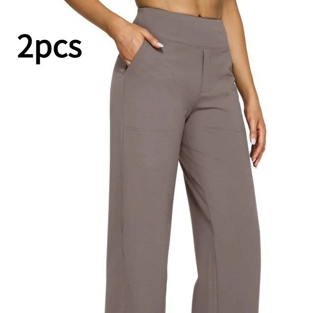 Women's High Waist Straight Trousers Outfit Ideas