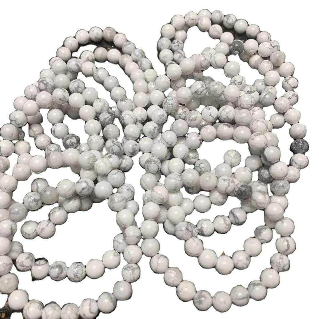 White Turquoise Bracelet for Women 8mm Beads - ZA-Zola