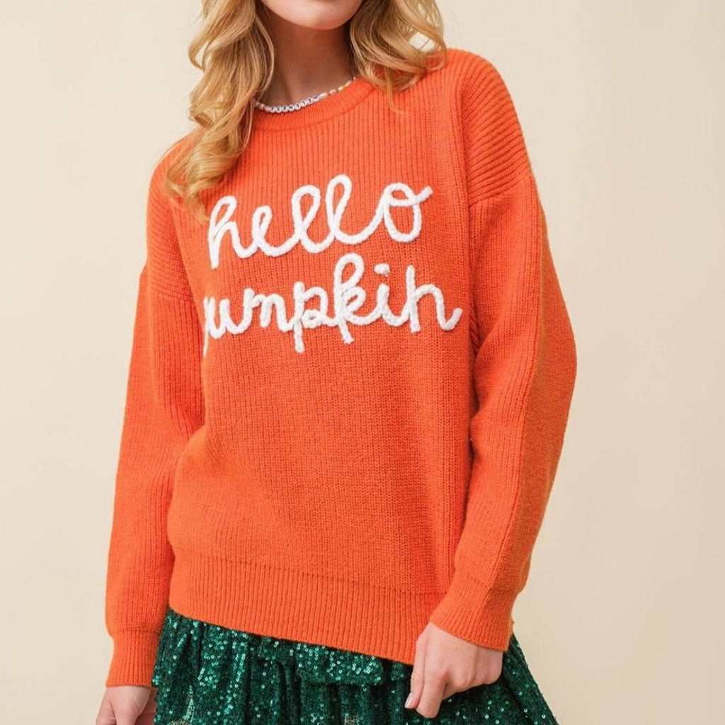 ZA-Zola Halloween Embroidered Pullover Sweater - ZA-Zola