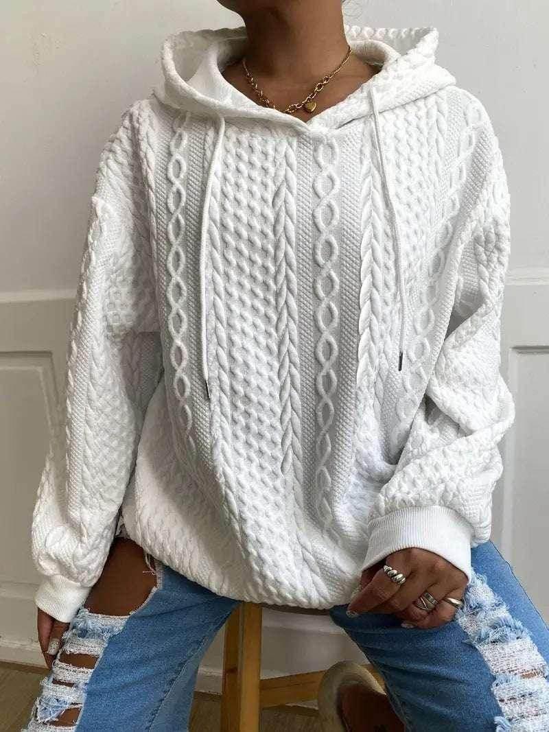 Women's Twist Pocket Hoodie – Casual & Cozy - ZA-Zola