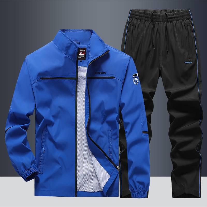 Men’s Casual Sportswear Set – Loose Lapel Top & Pants - ZA-Zola