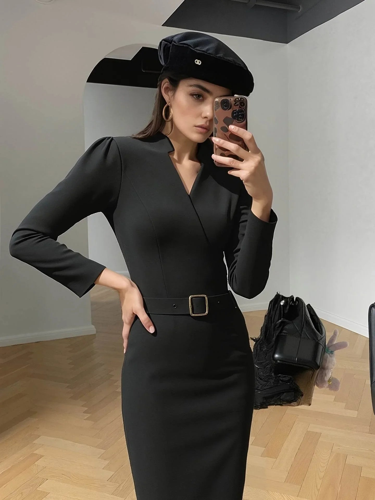 Long Sleeve Dress | Casual Office Dress & Business Work Outfit