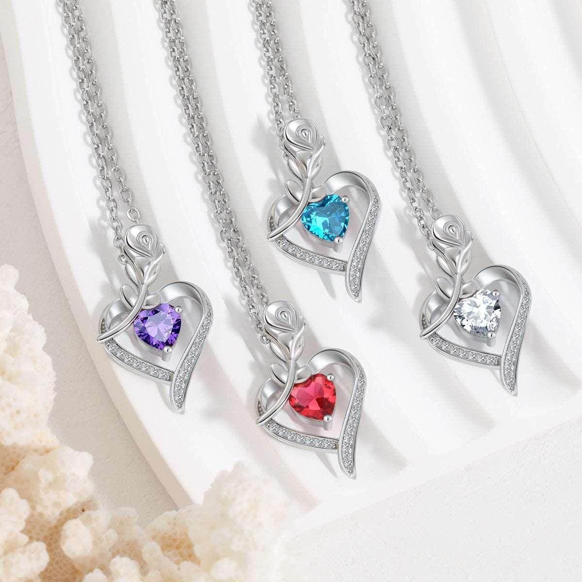 Shop Rose Heart Necklace – Timeless Love Gift! - ZA-Zola