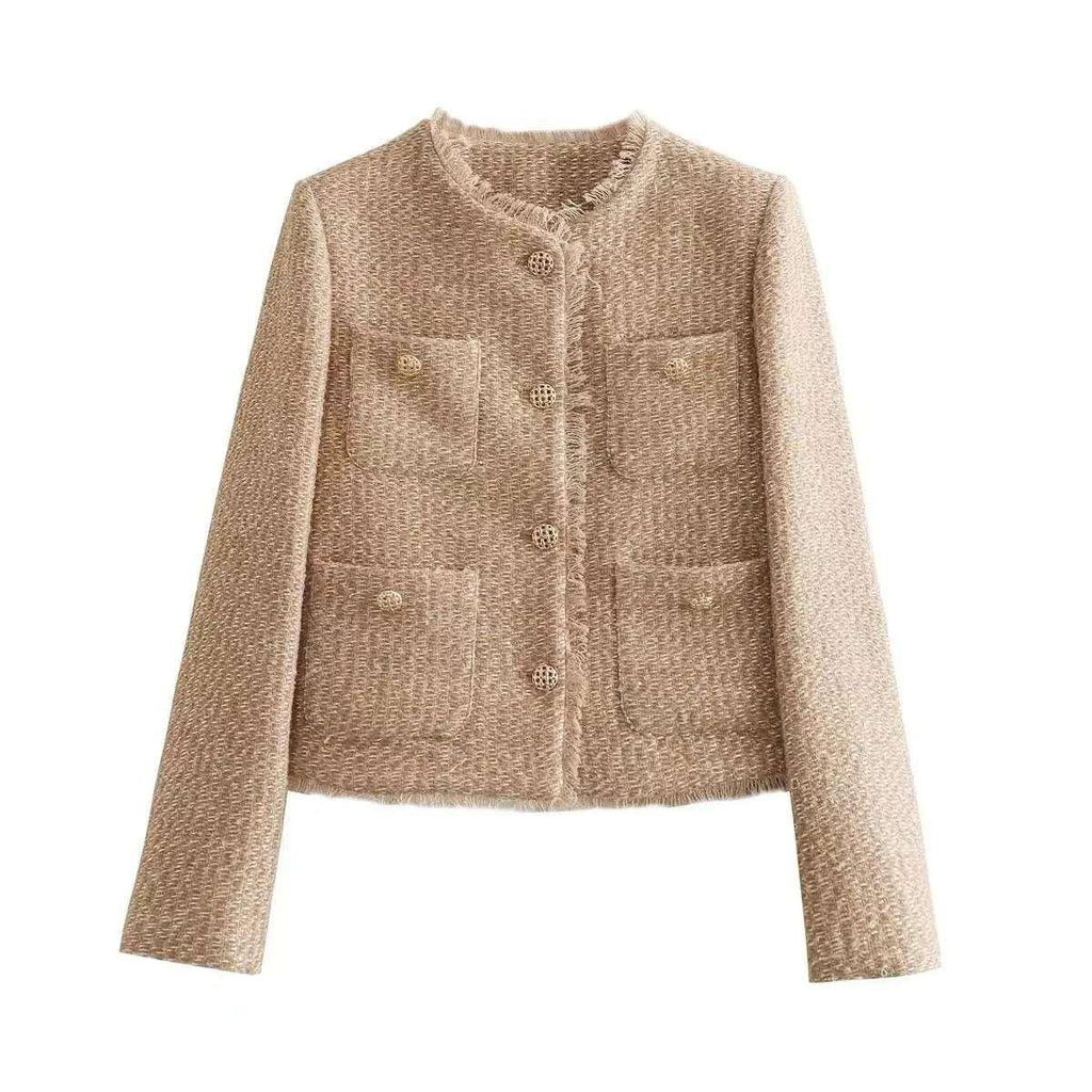 Woolen Short Coat Women Casual Winter Top - ZA-Zola
