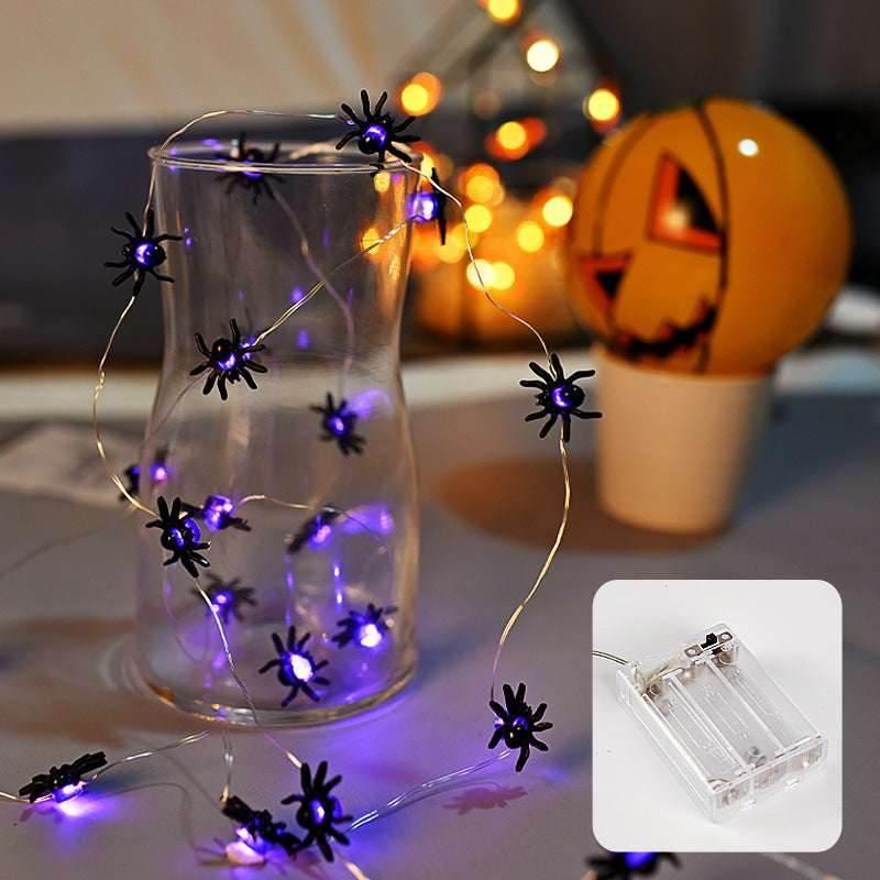 ZA-Zola LED Purple Spider Halloween Lights - ZA-Zola