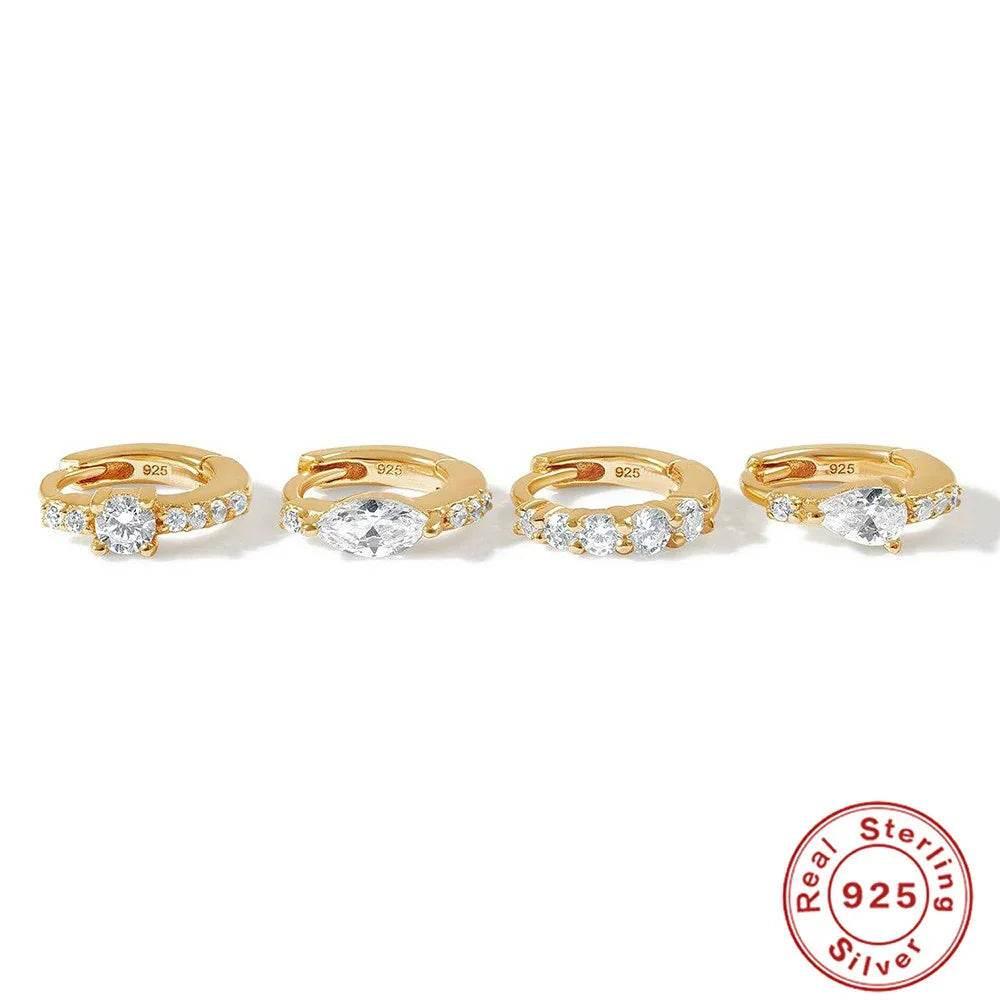 Women’s Sterling Silver Round Earrings - Shop Now! - ZA-Zola