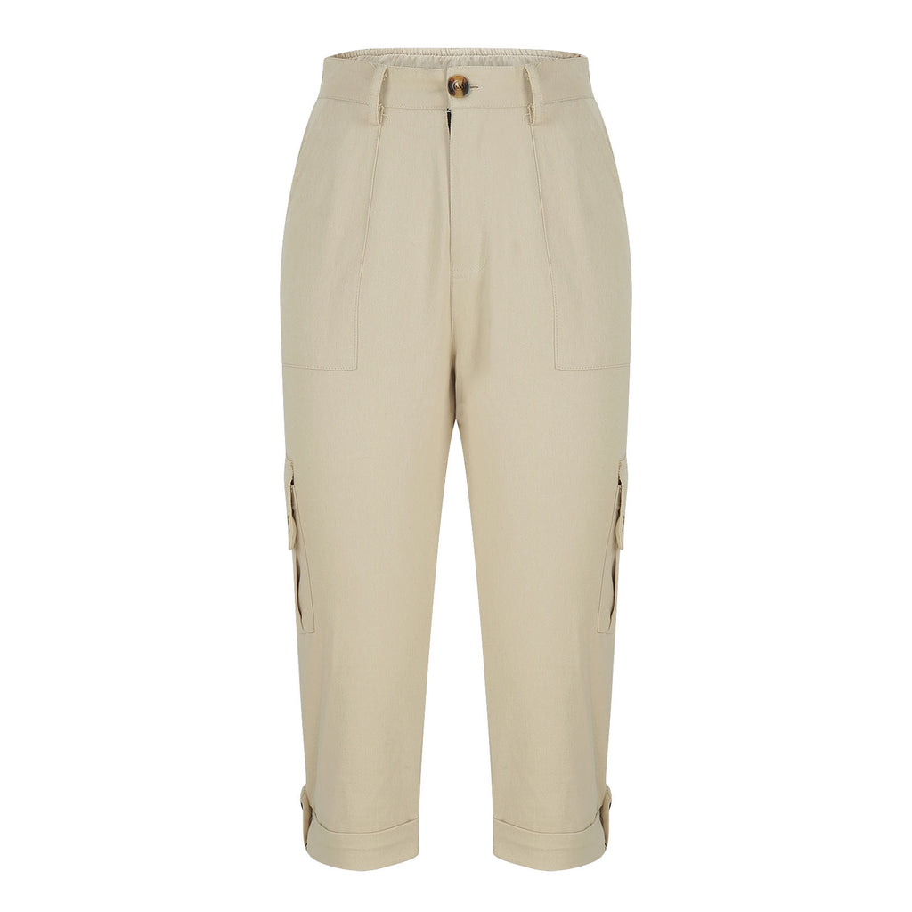 Beige pants on a white background