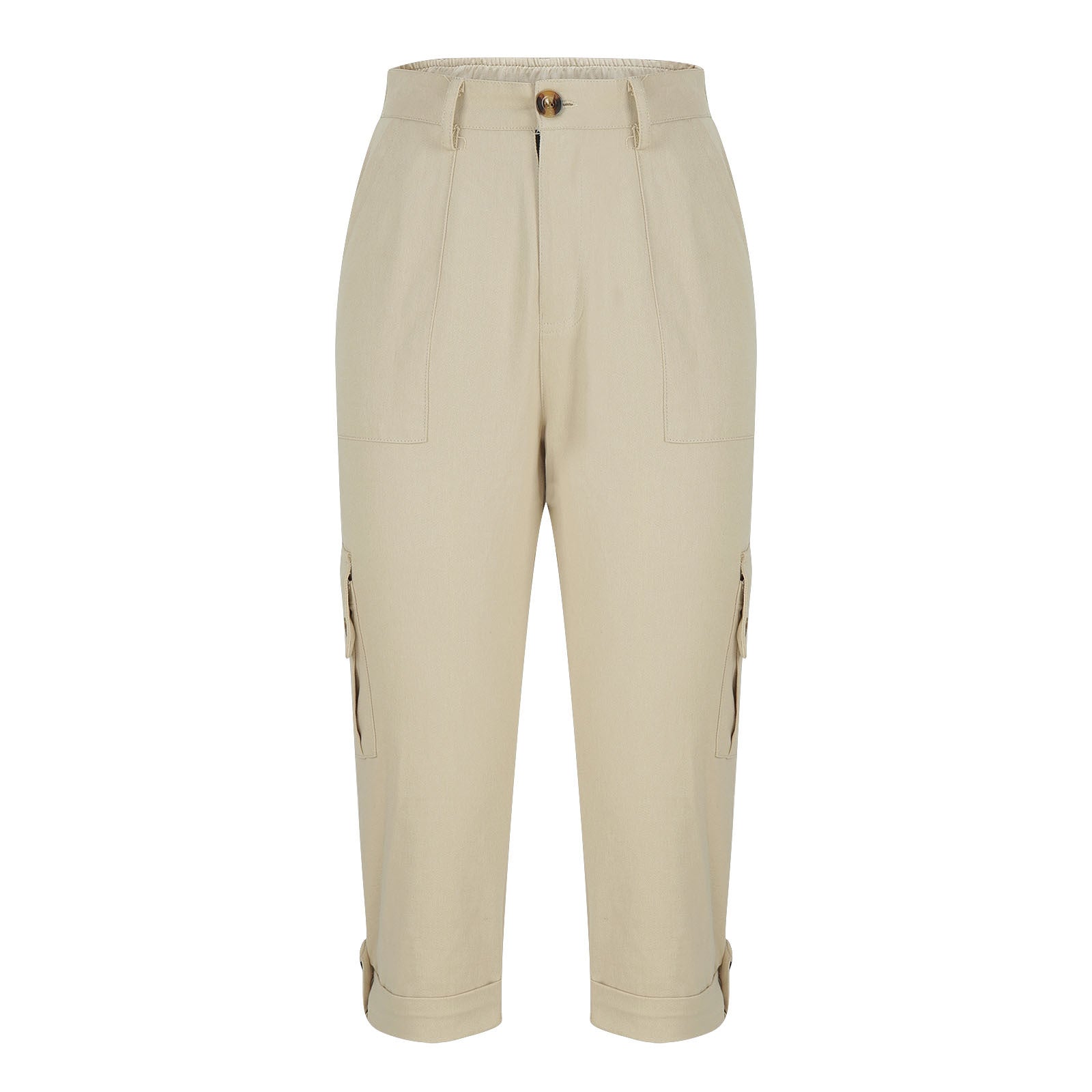Beige pants on a white background