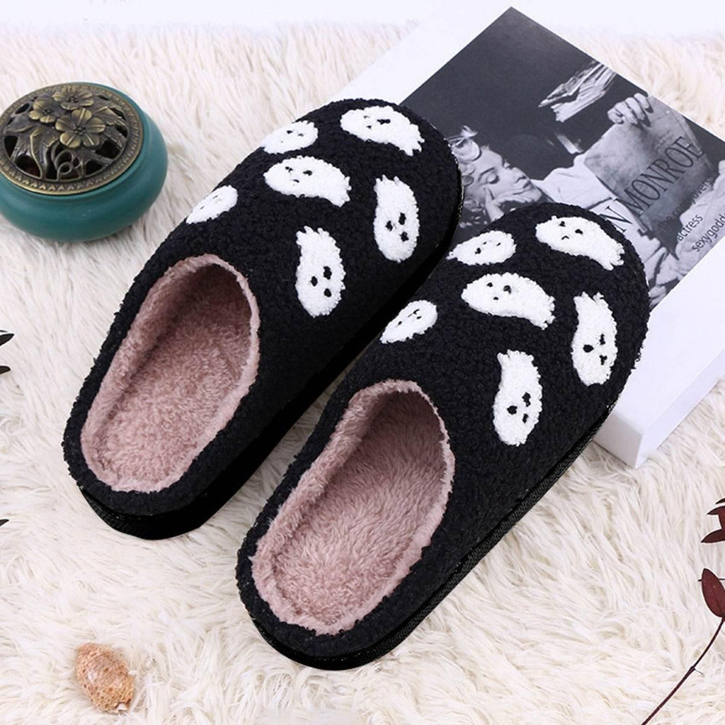 Halloween Spider Ghost Plush Slippers | ZA-Zola - ZA-Zola
