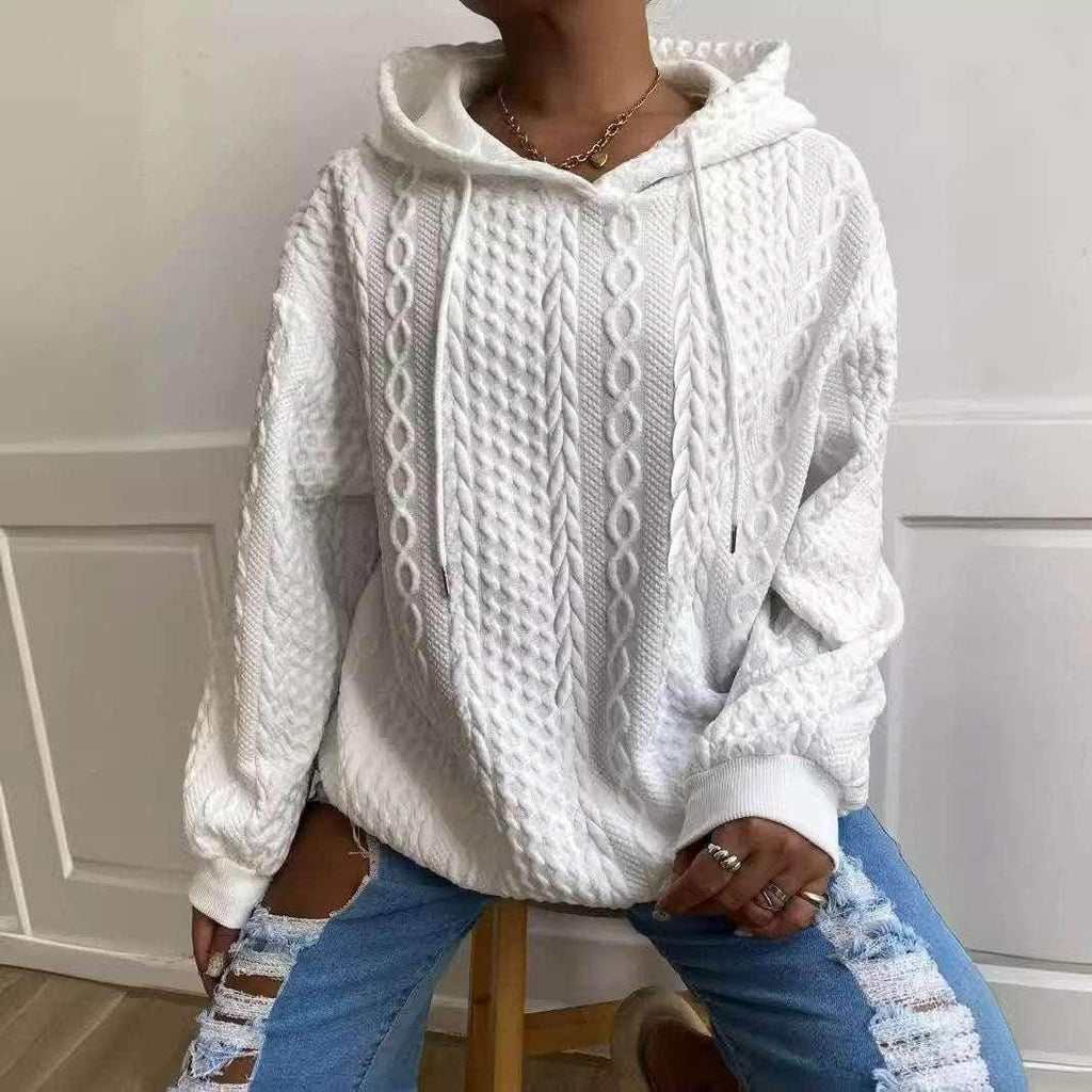 Women's Twist Pocket Hoodie – Casual & Cozy - ZA-Zola