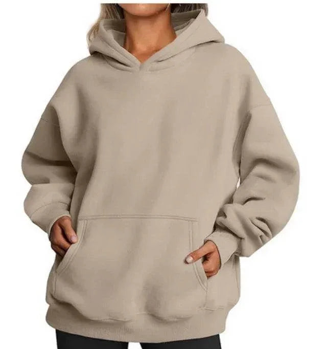 Women's Oversized Fleece Hoodie – Stay Cozy! - ZA-Zola