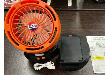 Solar Vertical Camping Fan – Mute & Rechargeable - ZA-Zola