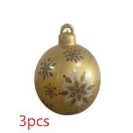 Inflatable Christmas Ornament Ball 60CM Outdoor PVC - ZA-Zola