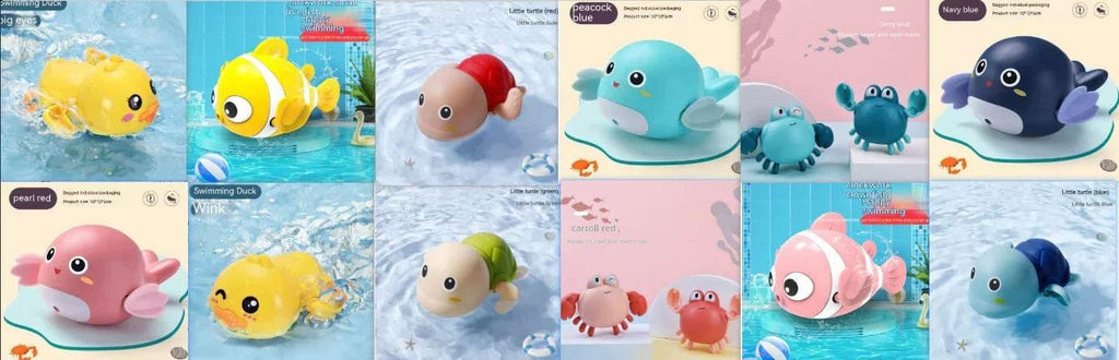 Baby Bath Toys – Cute Ducks, Turtles & Dolphins - ZA-Zola