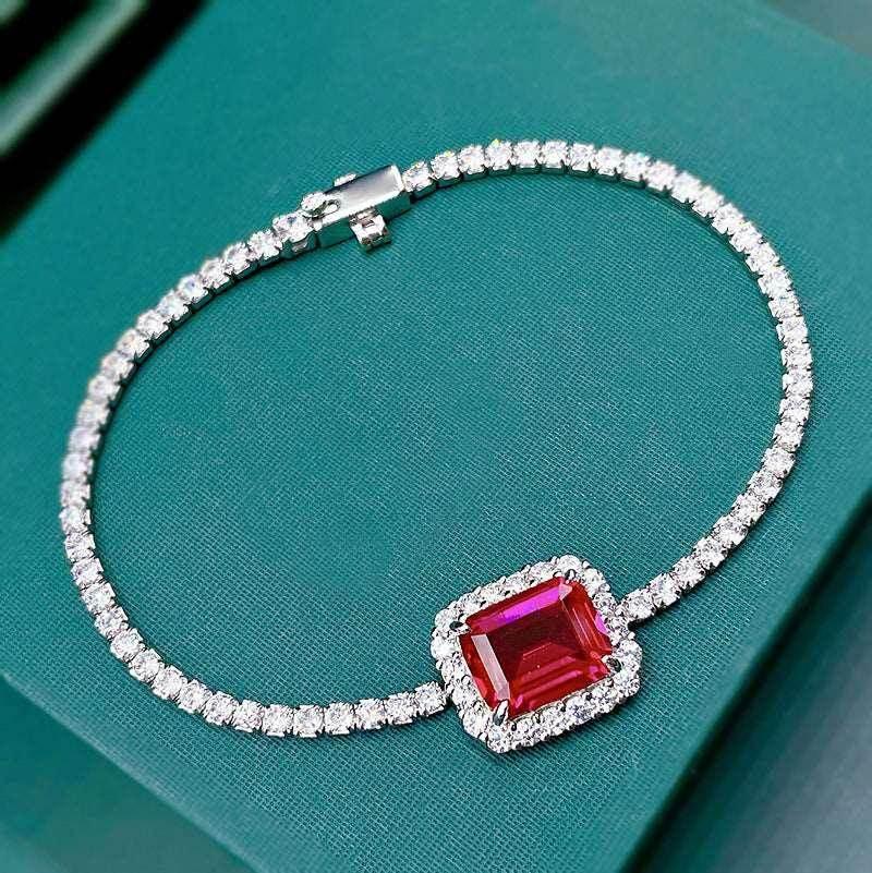 Buy S925 Sterling Silver Emerald Bracelet - Shop Now! - ZA-Zola