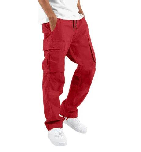 Men's Workwear Drawstring Multi-Pocket Pants - ZA-Zola