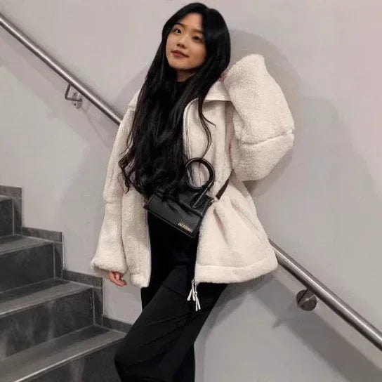 Women Casual Zip Coat | Loose Korean Style Jacket - ZA-Zola